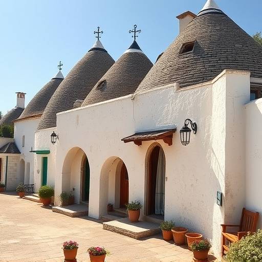 Ancient Trulli houses in Puglia