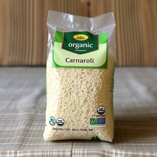 Bag of carnaroli rice from Piedmont, Italy