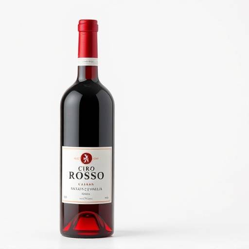 Bottle of Ciro Rosso wine, a red wine from Calabria