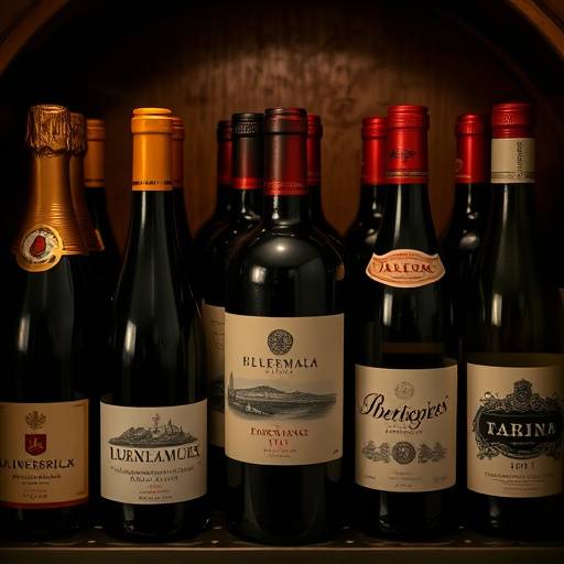 Bottles of Italian wine from various regions