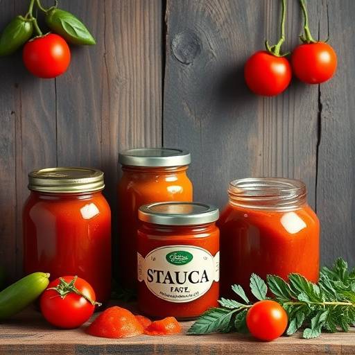 Jars of Italian sauces and spreads