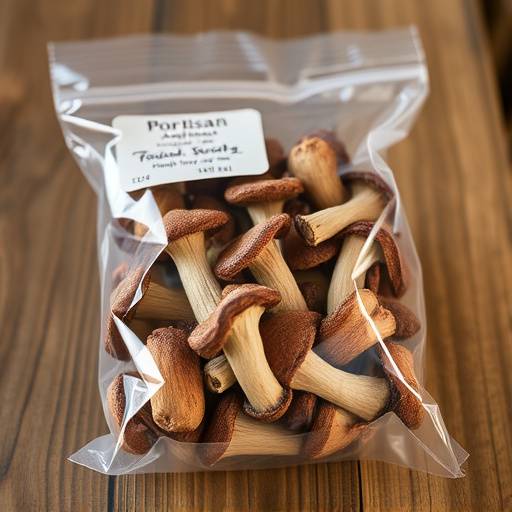 package of artisan dried porcini mushrooms from Tuscany