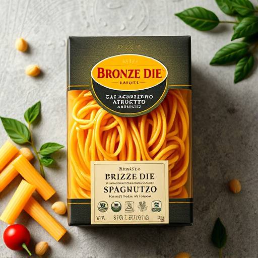 Package of bronze-die extruded spaghetti from Abruzzo